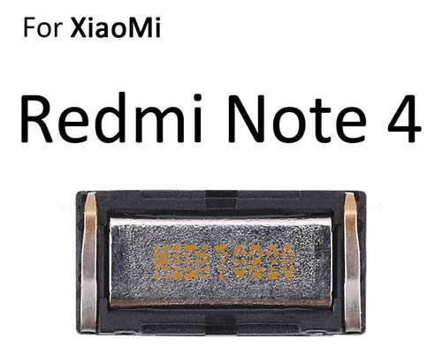 Audio Auricular Xiaomi Note 4 Mediatek Repuesto Earpiece