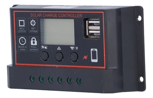 Controlador Solar Con Pantalla Lcd, Panel De Batería Intelig