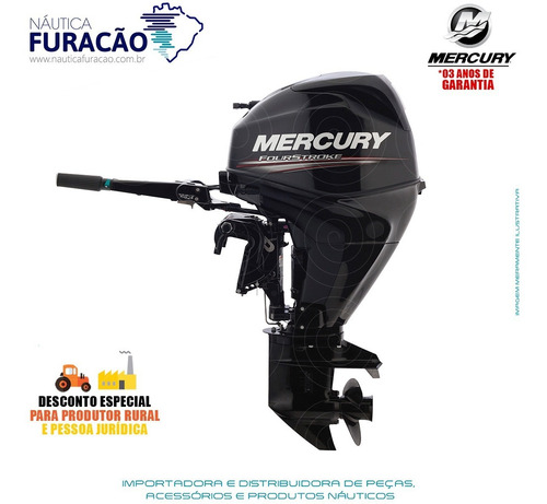 Motor De Popa Mercury 4 Tempos 25hp M Efi