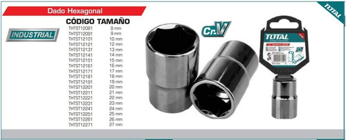 Dado Hexagonal Desde 19 Mm Marca Total