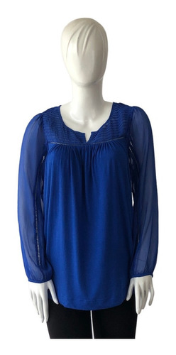 Lucky Brand Blusa Talla Small Color Azulino