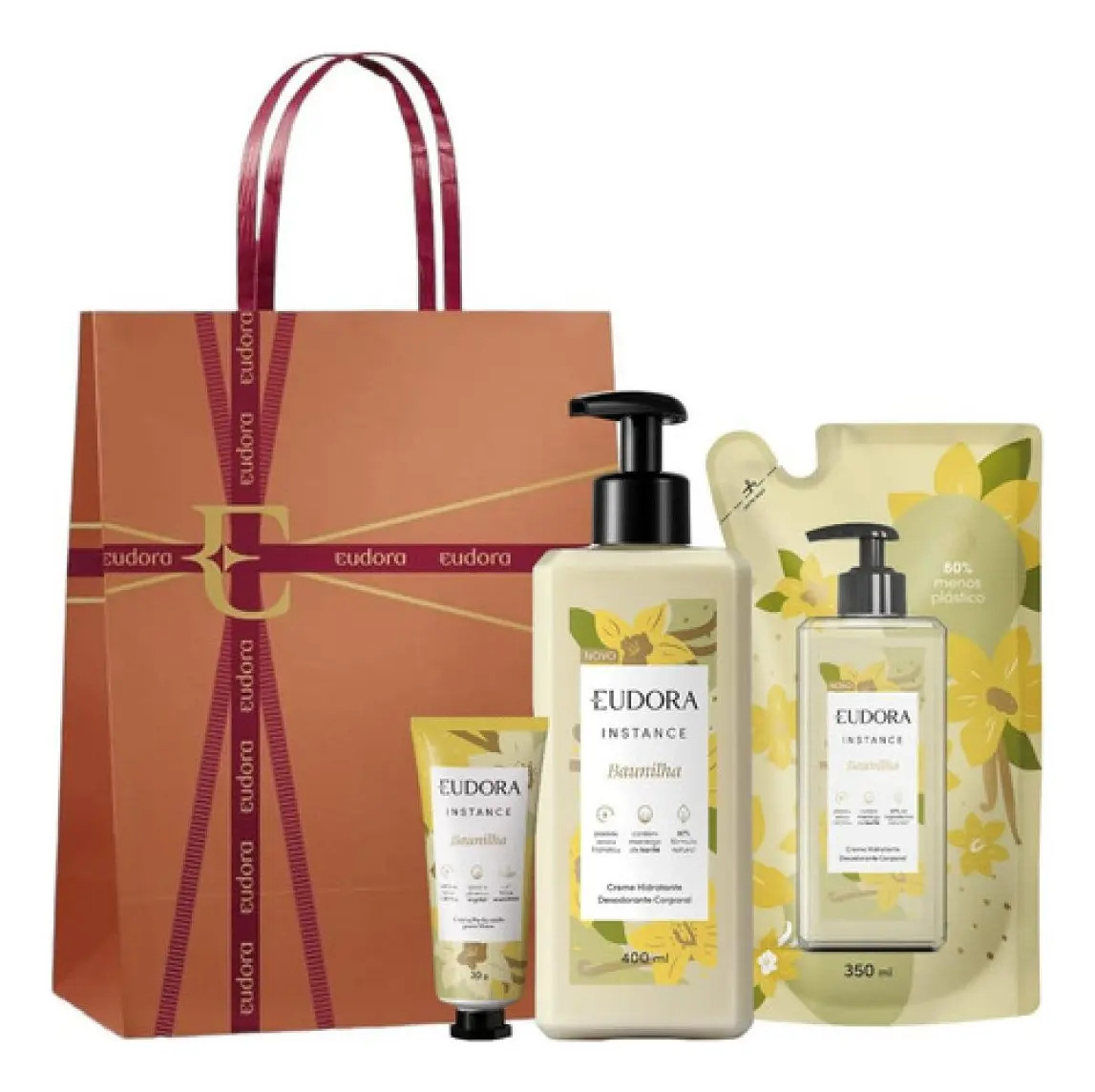 Instance Hidratante Corpo + Creme Mão + Refil / Kit Presente