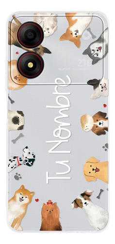 Funda Para Zte Para Mujer Razas Perritos Personalizada