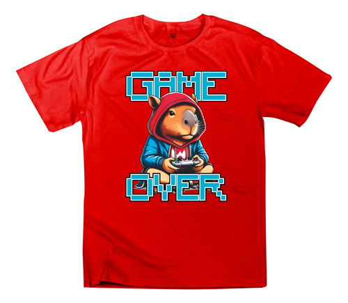 Playera Capibara 07 Gamer Game Over Adulto Unisex