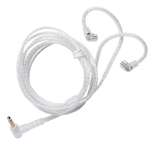 Cable Repuesto Para Auriculares Kz Plata Flat Con Micrófono