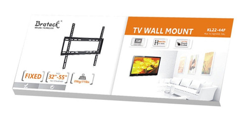 Imagen 6 de 8 de Soporte Tv Pared Fijo 32 40 42 45 50 55 Led Televisor Atrix®