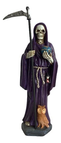 Cannan Santa Muerte 11  Con Buh Vestido Púrpura Santa Muer