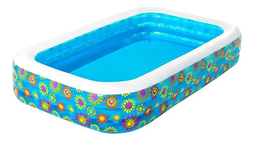 Alberca Inflable Familiar Piscina Diseño Flores Chica