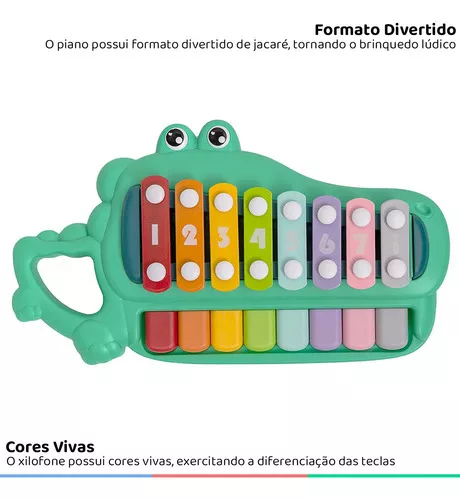 Teclado Piano Musical Bebê Brinquedo Infantil Divertido