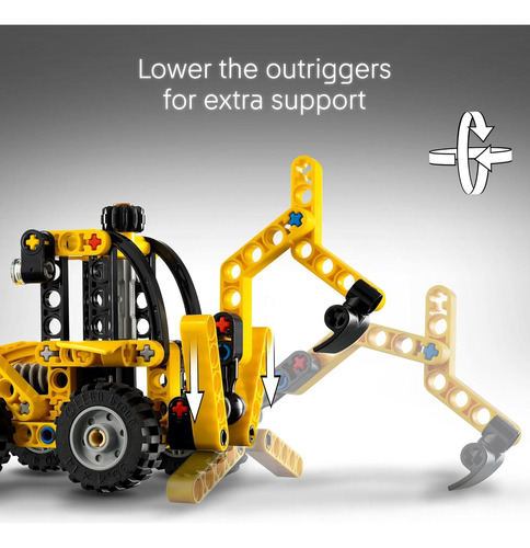 Juguete De Construcción Con Retroexcavadora Lego Technic - B