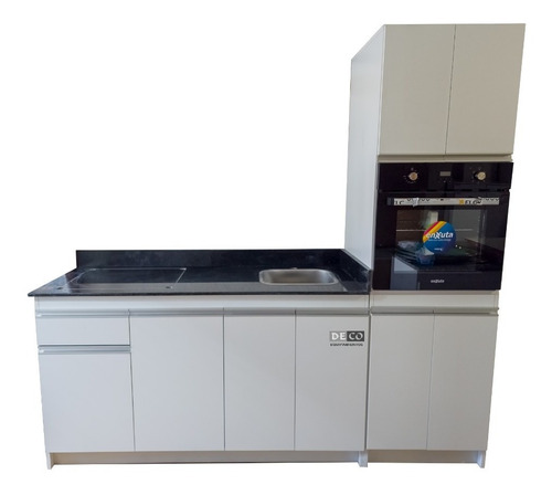 Imagen 1 de 9 de Bajo Mesada Mueble Cocina Mdf +hueco Anafe + Torre Horno