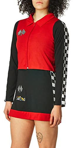 Hottie De Alta Velocidad Para Mujer, Negro - Rojo, Mediano.