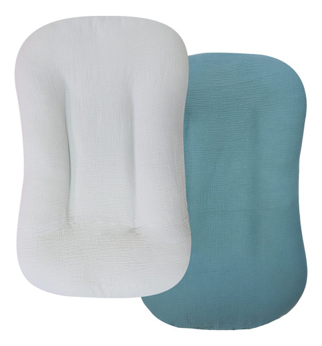 Hooyax Muslin Baby Lounger Cover 2 Pack, Organic Cotton Remo