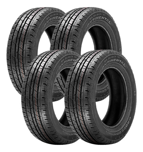 Jogo 4 Pneus Continental 195/60r16 89h Conticrosscontact Lx
