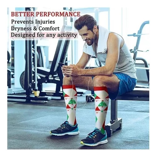 Para 6 Pares De Calcetines Deportivos De Compresión