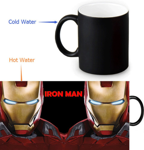 Mug Mágico Iron Man Pocillo Avengers Tony Stark