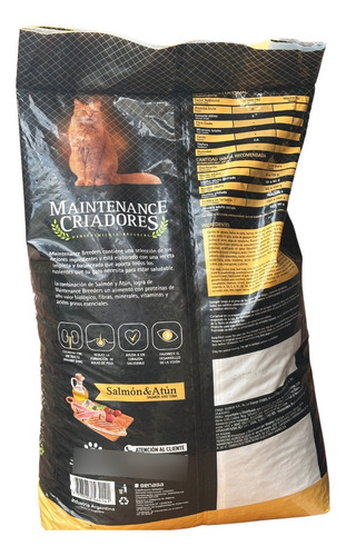 Alimento Maintenance Criadores Gato 15 Kg