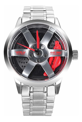 Reloj Deportivo Para Hombre, Esfera De Rueda De Coche 3...