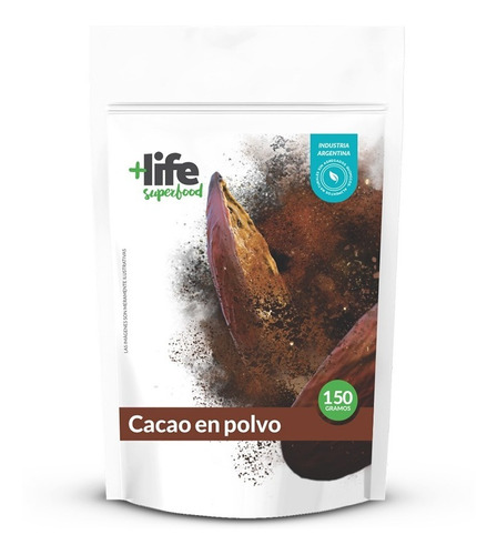 Imagen 1 de 3 de Cacao Amargo En Polvo X 150g +life Premium