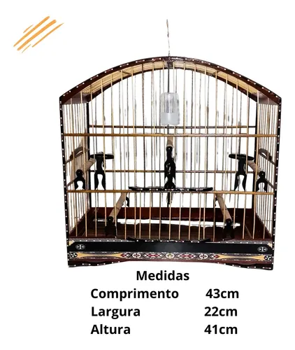 Gaiola Trinca Ferro/pixarro Canela Torneio E Passeio. | MercadoLivre