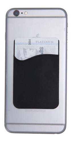 Imagem 2 de 9 de 5 Unidades Adesivo Porta Cartão De Silicone Para Celular