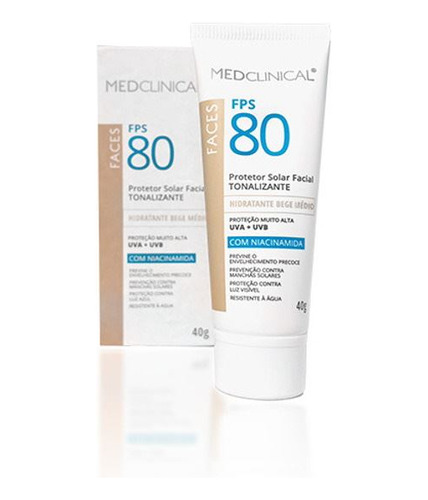 Protector Solar Facial Medclinical Fps 80 60 Ml Beige Medio