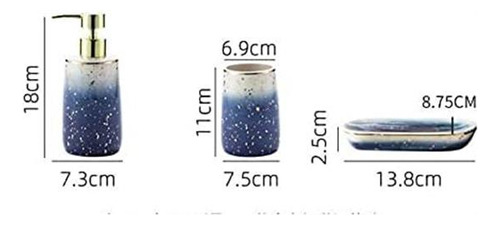 Set Accesorios De Baño Milky Way Blue