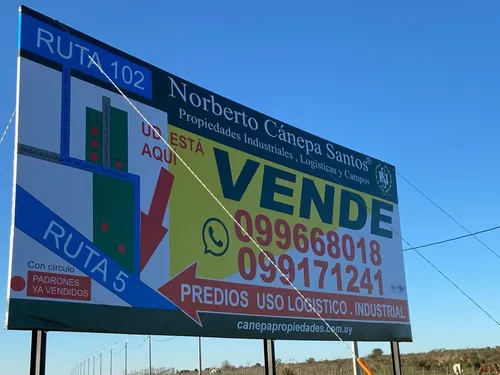 Venta Terreno Ruta 5 Montevideo Prox. Perimetral, Logistica (ref: Xcm-14734)