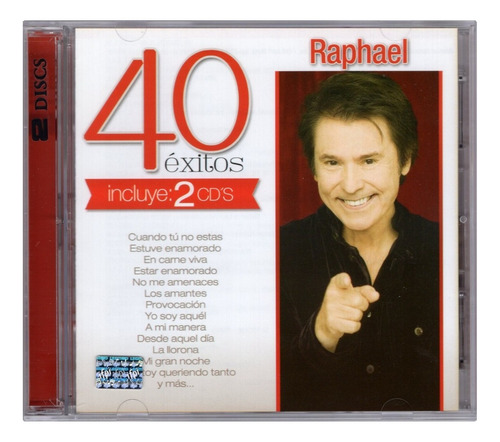 Raphael - 40 Exitos - 2 Discos Cd 's (40 Canciones)