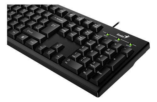 Teclado Genius Smart Kb-100 Qwerty Español Color Negro Kb100
