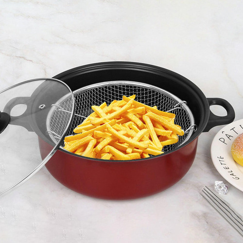 Nuevo Sartén Antiadherente, Olla For Freír Patatas Fritas,
