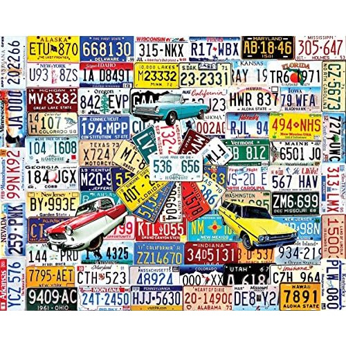 Rompecabezas State Plates - Rompecabezas De 550 Piezas