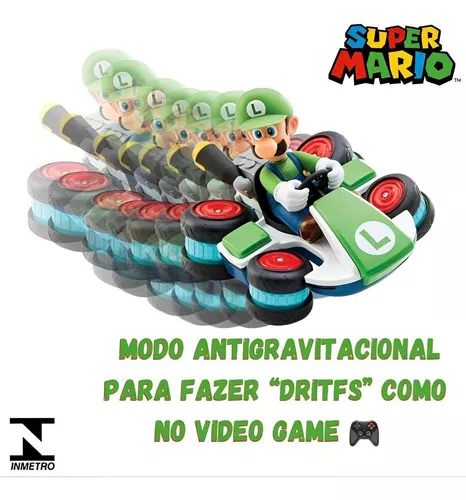 Super Mario Carro Controle Remoto Luigi Kart Racer - Candide