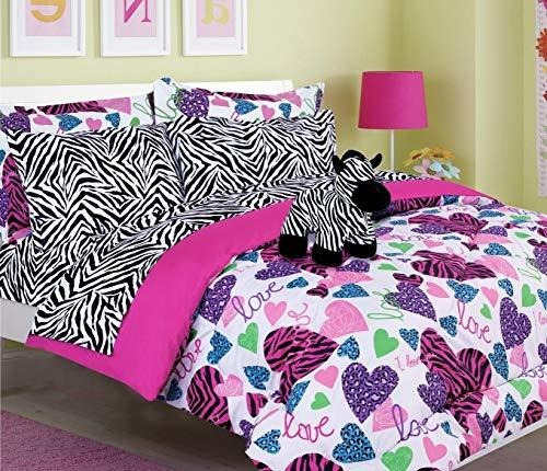 Ropa De Cama Para Niñas Y Niños-misty Zebra Tween Teen Dream