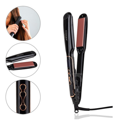 Plancha Para Cabello Con Display Y Control De Temperatura