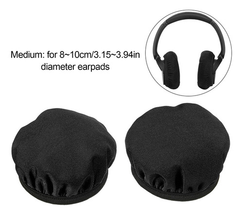 Fundas Para Almohadillas Para Auriculares Fundas De Tela Par