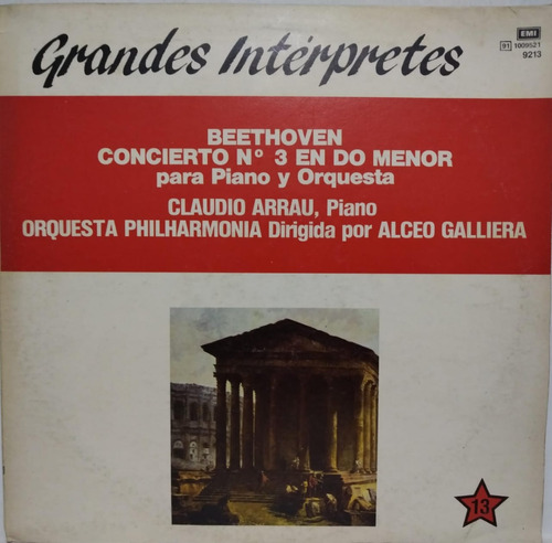 Beethoven  Grandes Interpretes Concierno N3 En Do Menor Lp