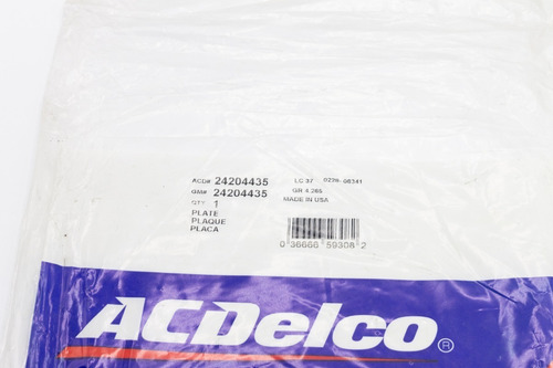 Imagen 4 de 4 de Lámina Cuerpo Válvula Caja 24204435 Automática Blazer