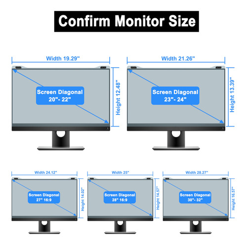 Protector De Pantalla Zyy Diagonal 27 Pulgadas Anti Luz Azul