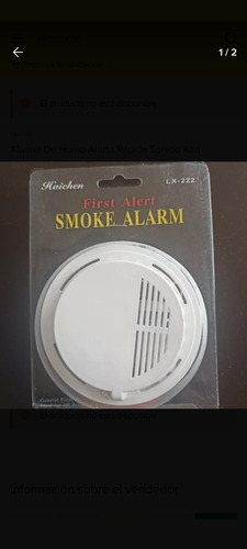 Detector De Humo Smoke Detector Alarma Sonora Fuerte