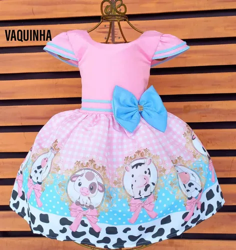Vestido tematico fazendinha 2025