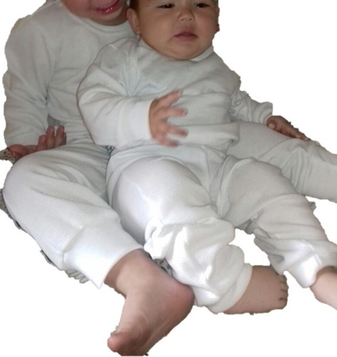 Imagen 1 de 4 de Conjunto Térmico Dos Piezas, Color Blanco De Bebe