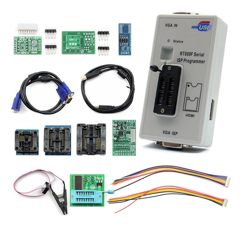 Programador Isp En Serie Rt809f Con 11 Adaptadores+adaptador