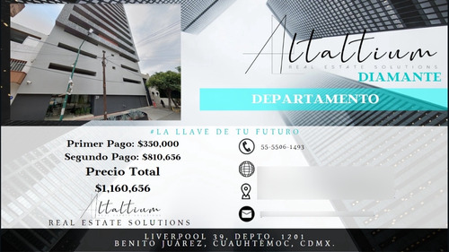 Departamento En Venta, Benito Juarez Cuauhtemoc, En Remate..!!