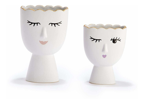 Rron Porcelana Forma Coqueta Incluye 2 Diseños: Wink Smile