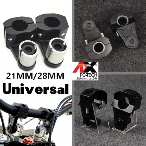 Elevadores Manubrio Extensiones Motocicleta Clamps Manillar