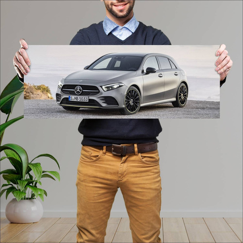 Cuadro 30x80cm Auto 2018 Mercedes Benz A Class E 25