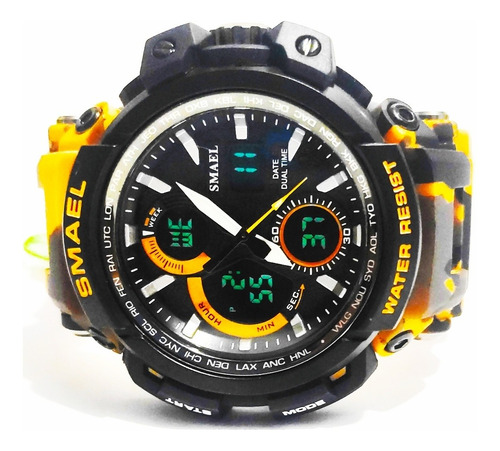 Relógio Masculino Smael 1708 Camuflado Esportivo Original