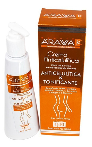 Crema Arawak Anticelulítica - Piel Lisa & Firme + Q10 × 200g