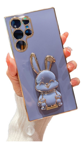 Funda Linda Con Soporte For Teléfono Con Soporte De Conejo For Samsung